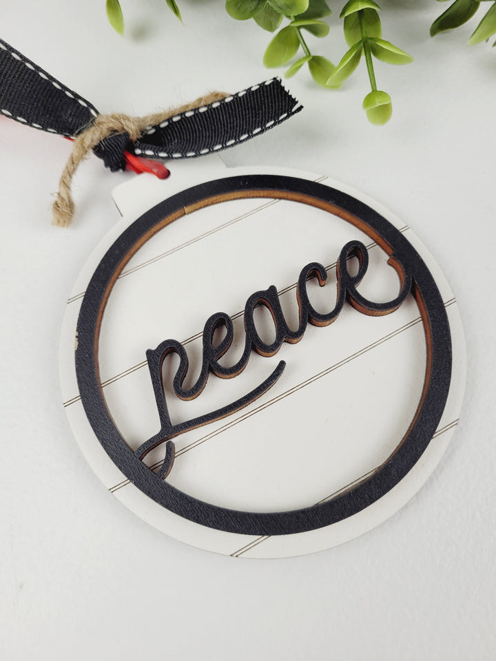 Rough Cut Dezigns, Farmhouse Style Wooden Ornaments