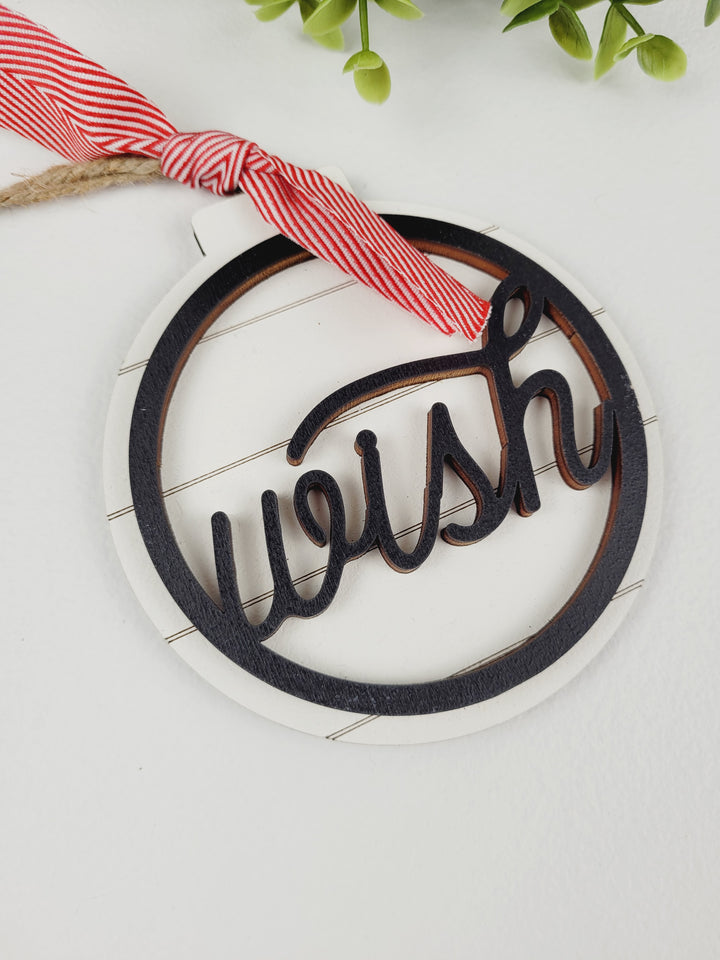 Rough Cut Dezigns, Farmhouse Style Wooden Ornaments