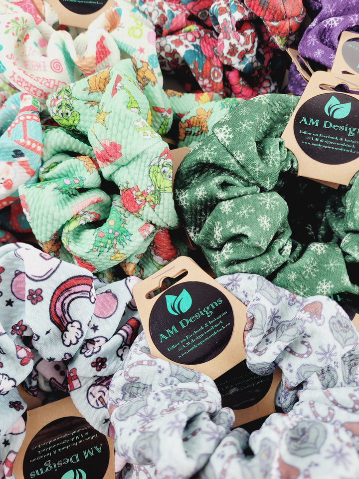 AM Designs, Holiday Scrunchie Collection