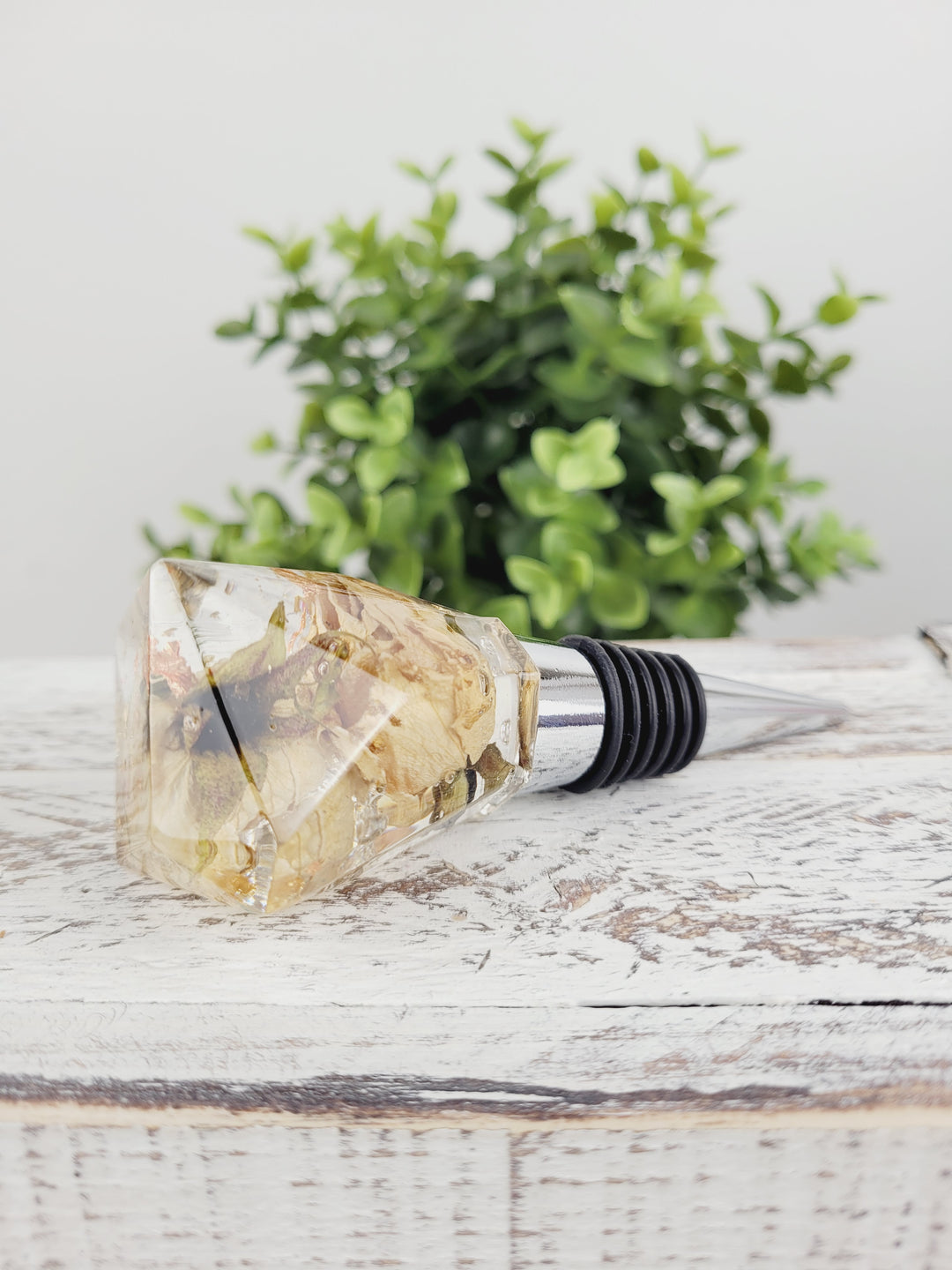 Little Pretty Designs, Floral Resin Bottle Stoppers