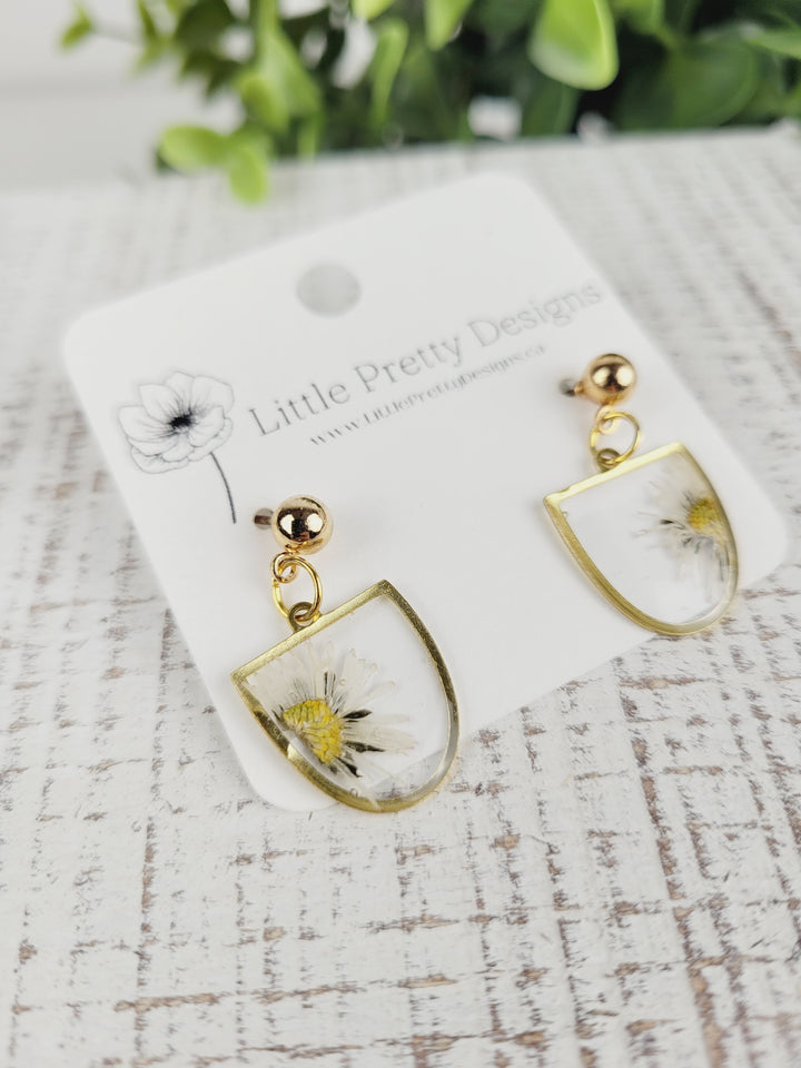 Little Pretty Designs, Pressed Flower Earrings