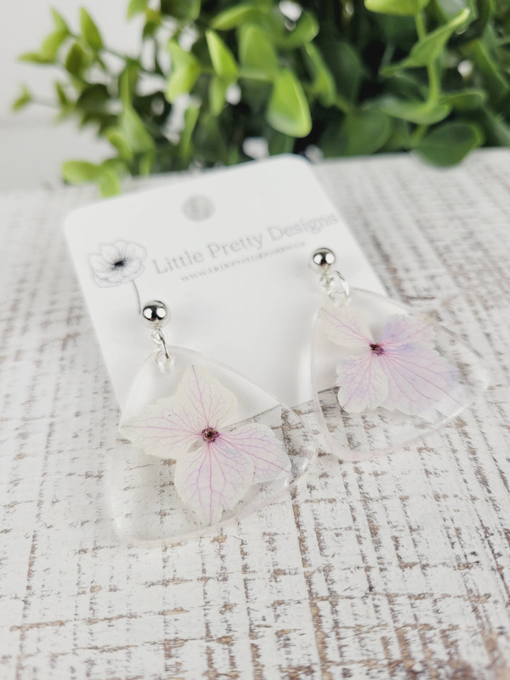 Little Pretty Designs, Pressed Flower Earrings