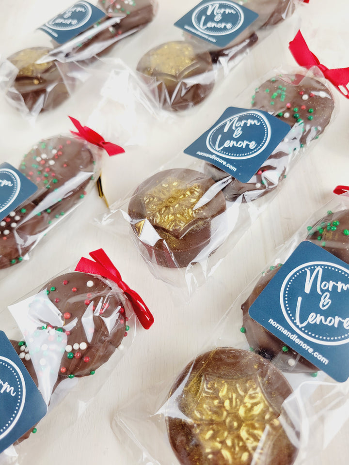 Norm & Lenore, Chocolate Dipped Cookies