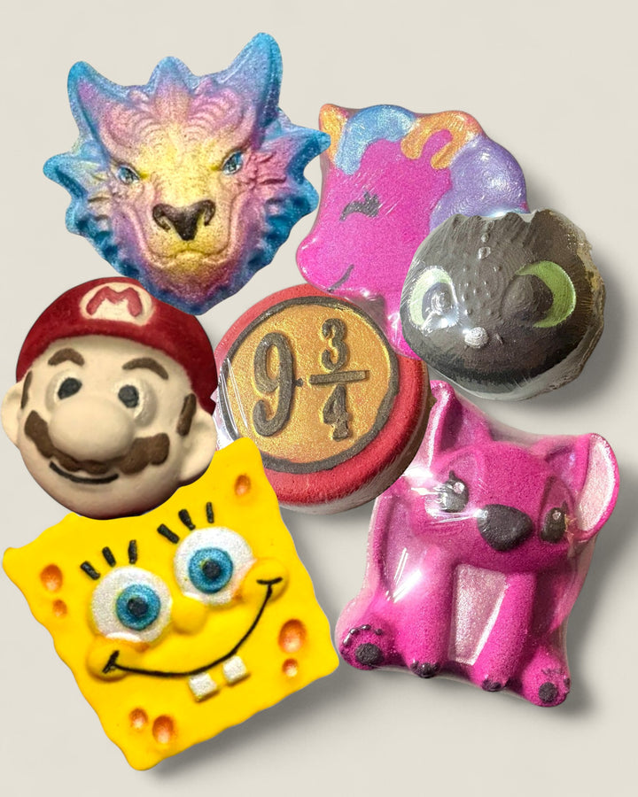 Peachy Clean Soap, Fun Shaped Bath Bombs