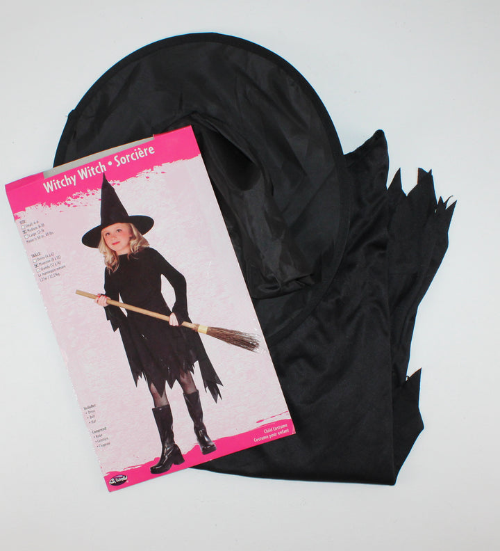 BLACK WITCH COSTUME SIZE 8-10Y PRE-LOVED