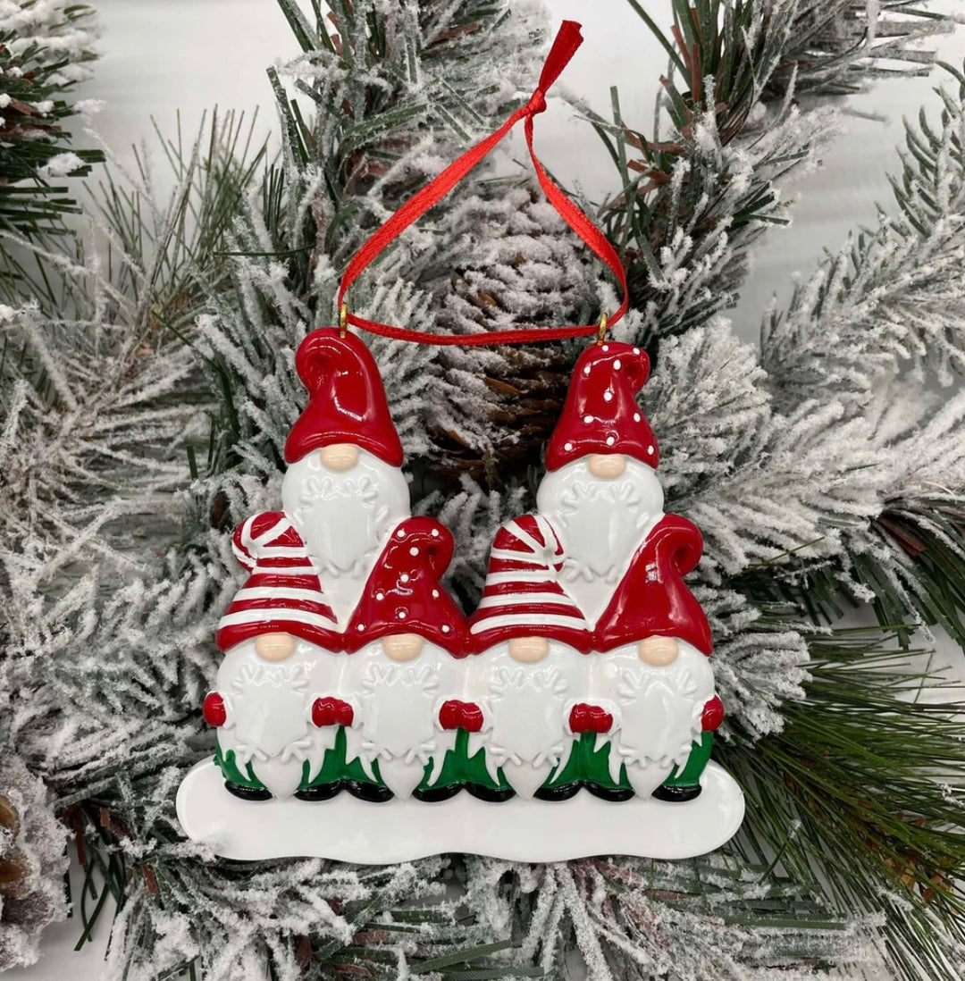 Lindsay's Creations, Ceramic Personalized Ornaments - Gnomes