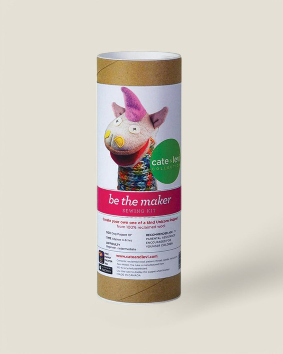 Cate & Levi, Be The Maker Upcycled Wool Puppets DIY Kits