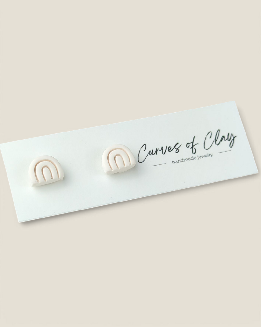 Curves of Clay, Everyday Stud Earrings