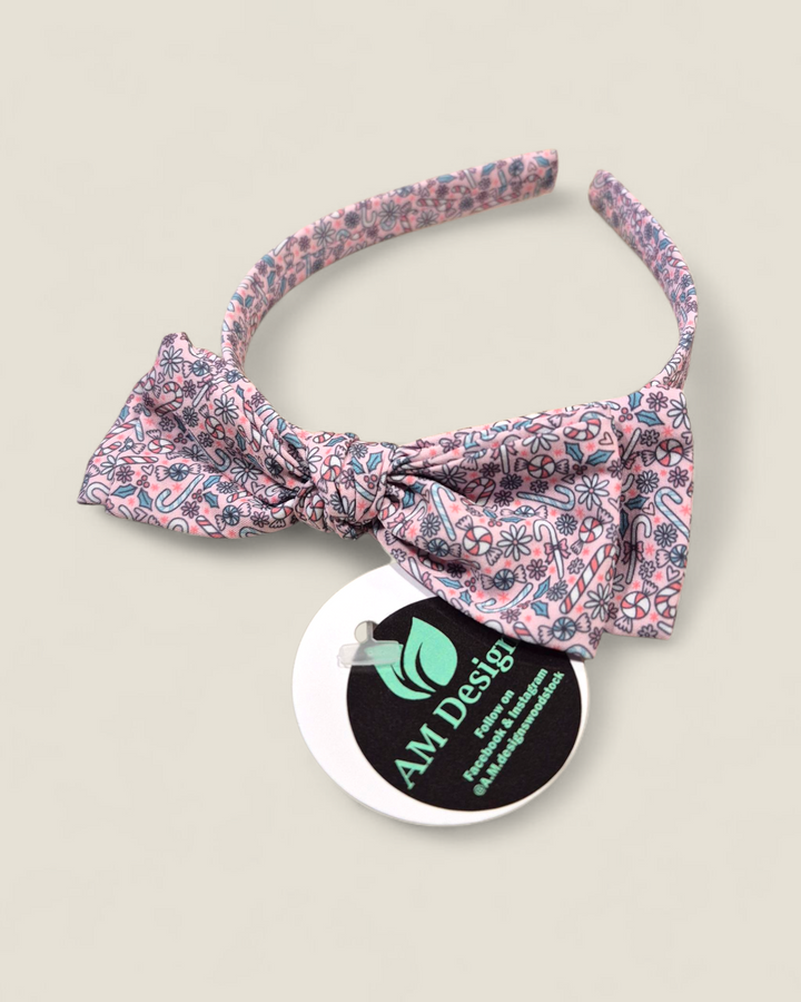 AM Designs, Holiday Adjustable Bow Headbands
