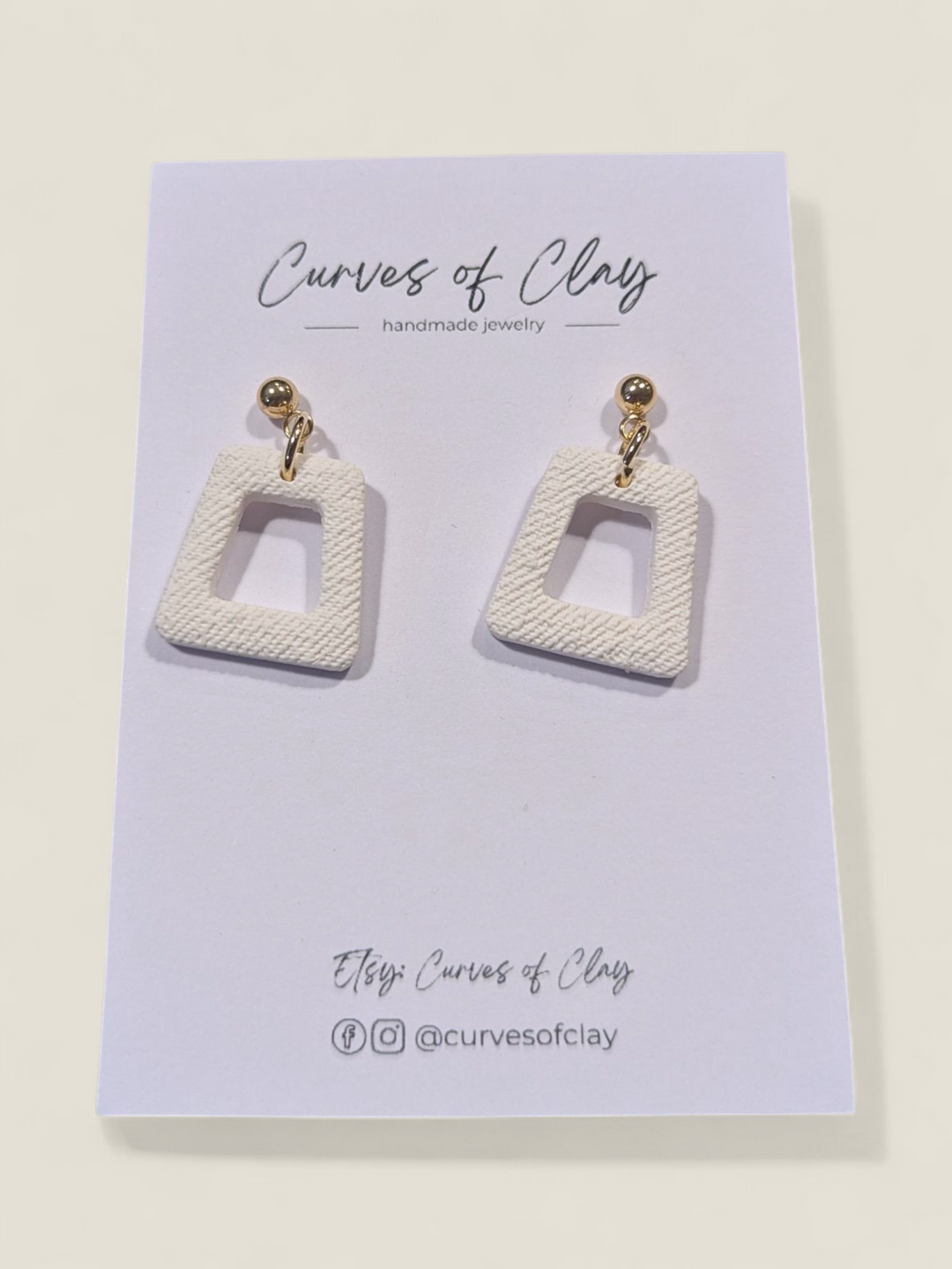 Curves of Clay, Everyday Dangle Earrings