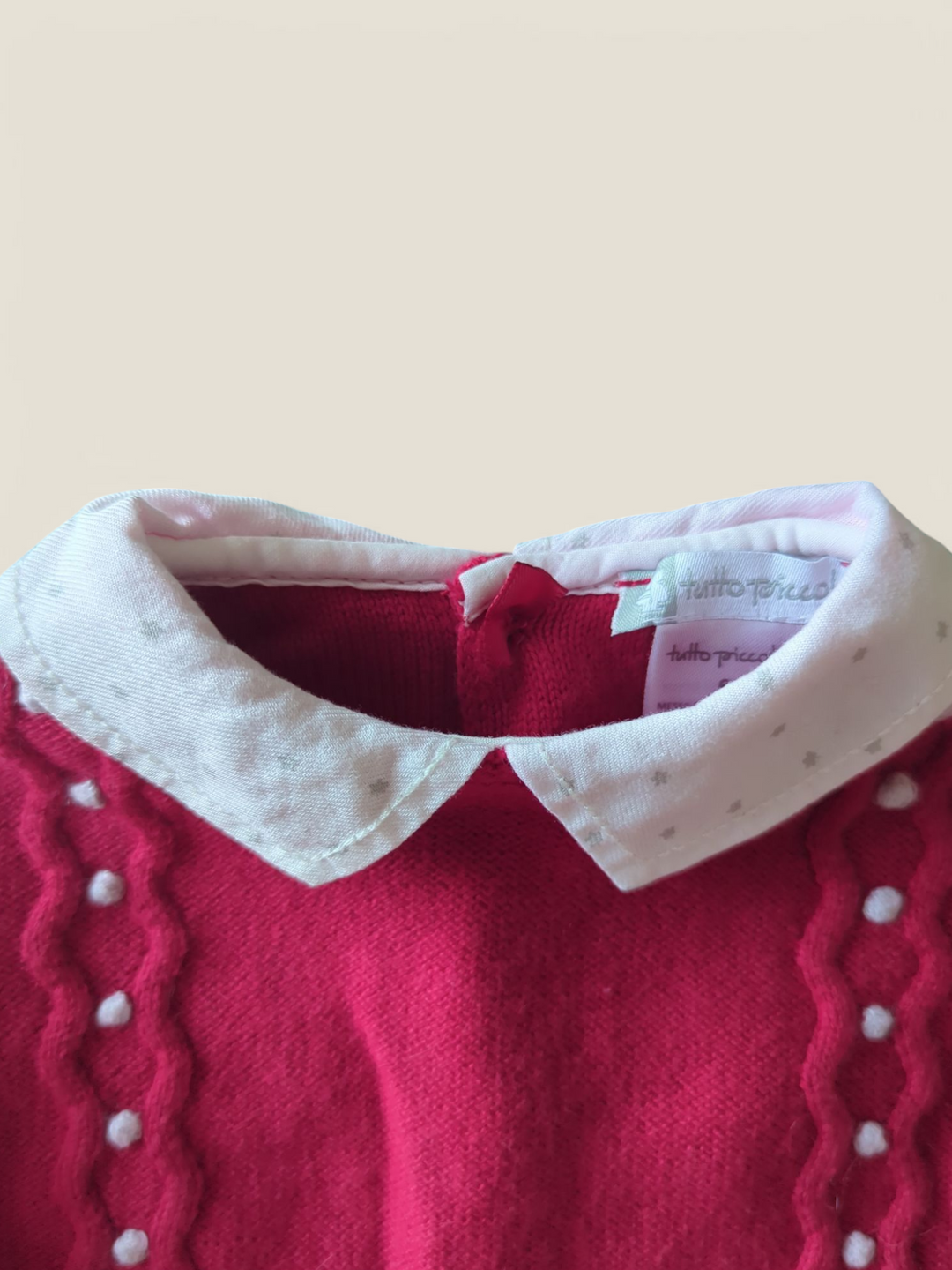 TUTTO PICCOLO RED & GREY OUTFIT 6M PRE-LOVED