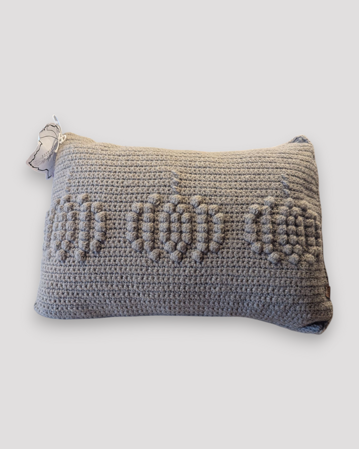 Pink Blossoms Crochet, Décor Crochet Pillows with Removable Cover