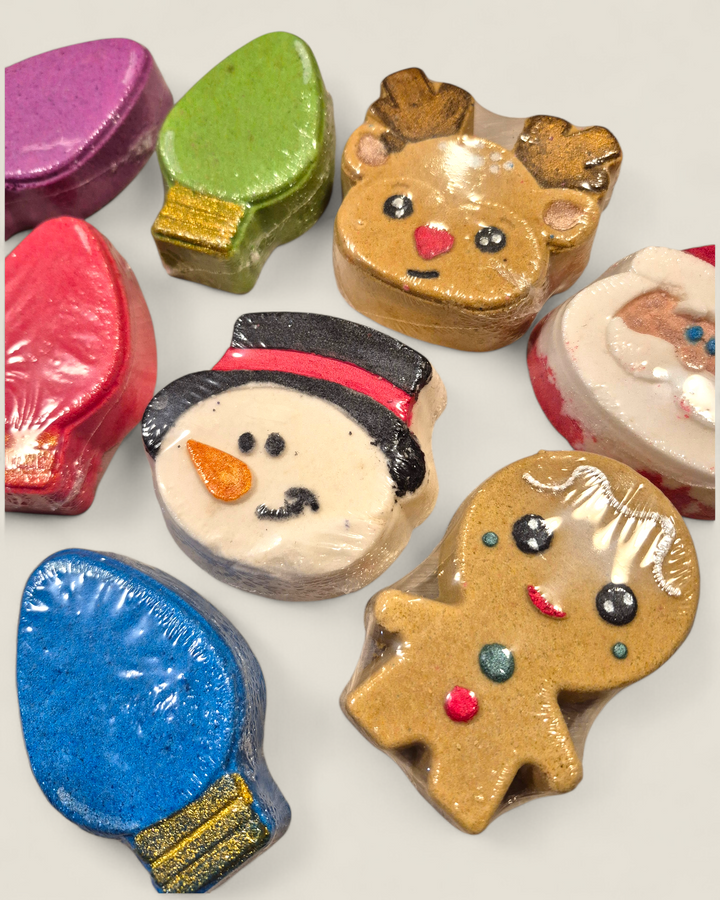 Starry Night Naturals, Holiday Shaped Bath Bombs