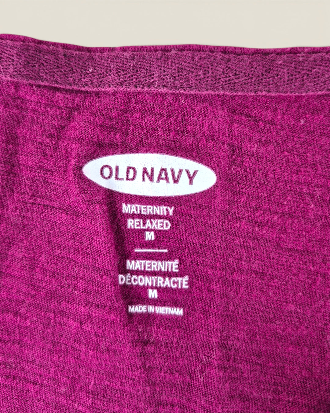 Pre-Loved Old Navy Maternity Maroon Top Ladies Medium | Betty’s Marketplace