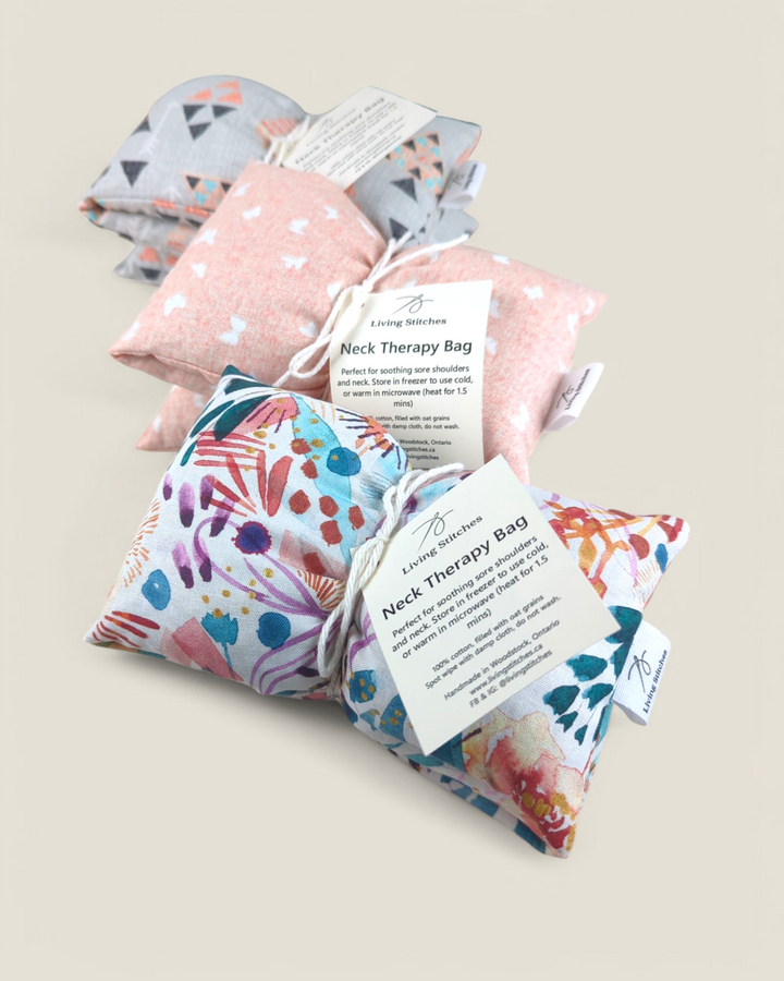 Living Stitches, Hot Cold Neck Therapy Bags