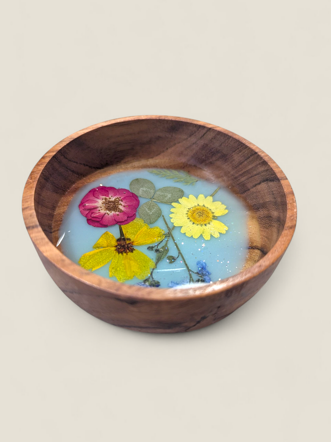Kristi Scott Art, Pressed Flower Ring Bowls & Dishes