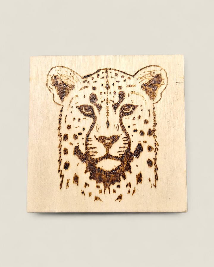 Marked In Wood, Wood Burnt Cork Backed Coasters