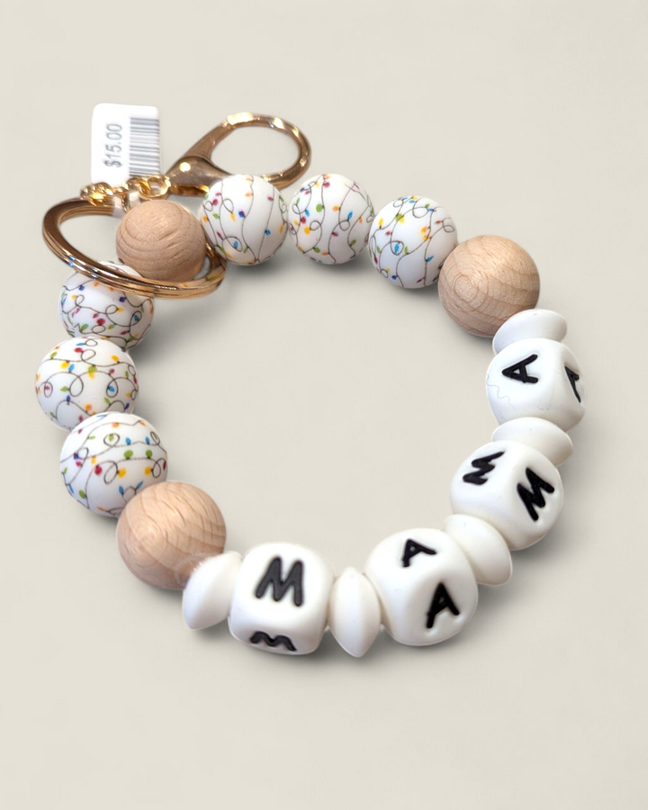 Teak Jewelry, Silicone Beaded Wristlets