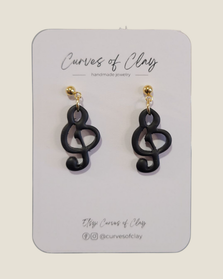 Curves of Clay, Everyday Dangle Earrings