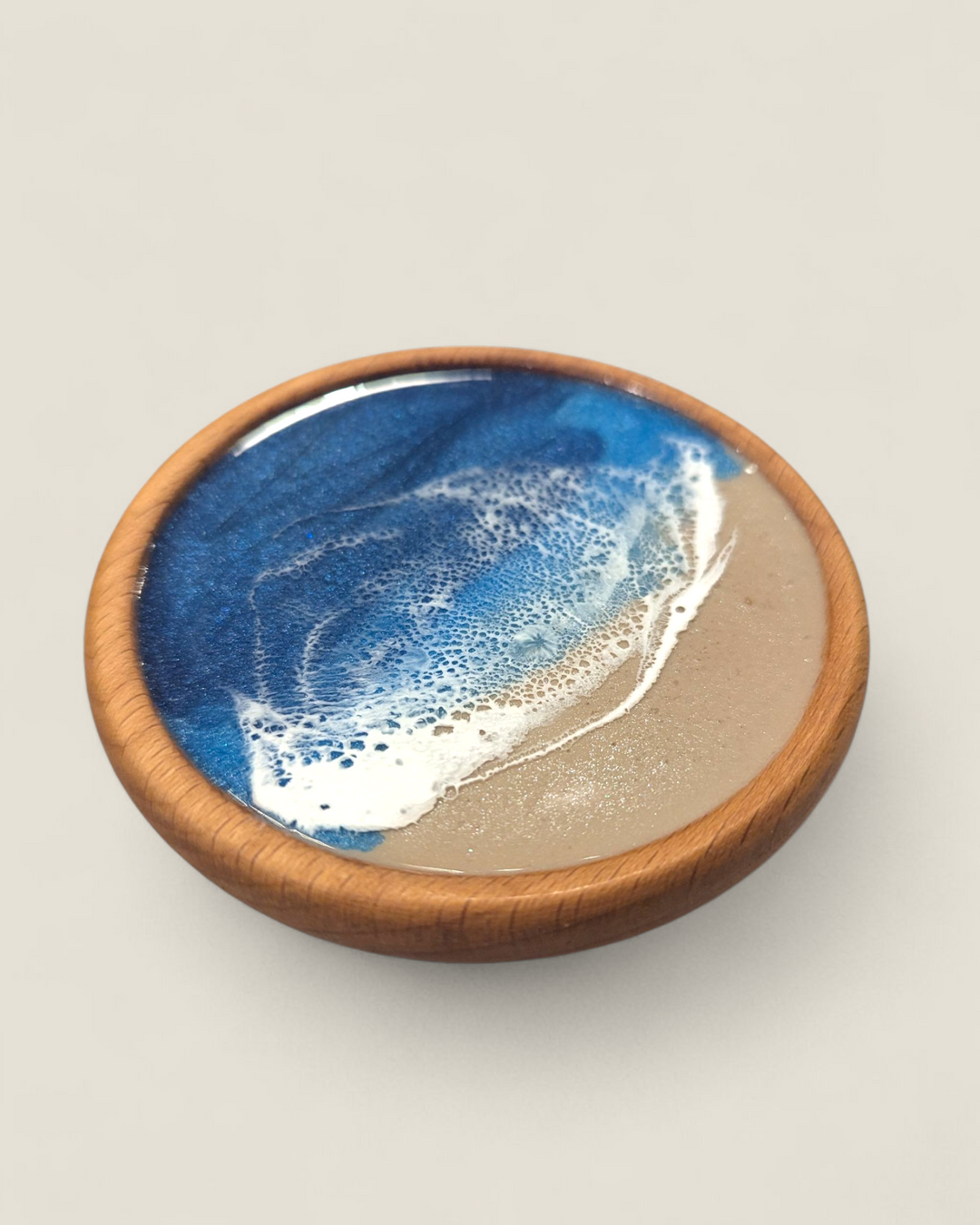 Kristi Scott Art, Wood & Resin Shoreline Ring Bowls & Dishes