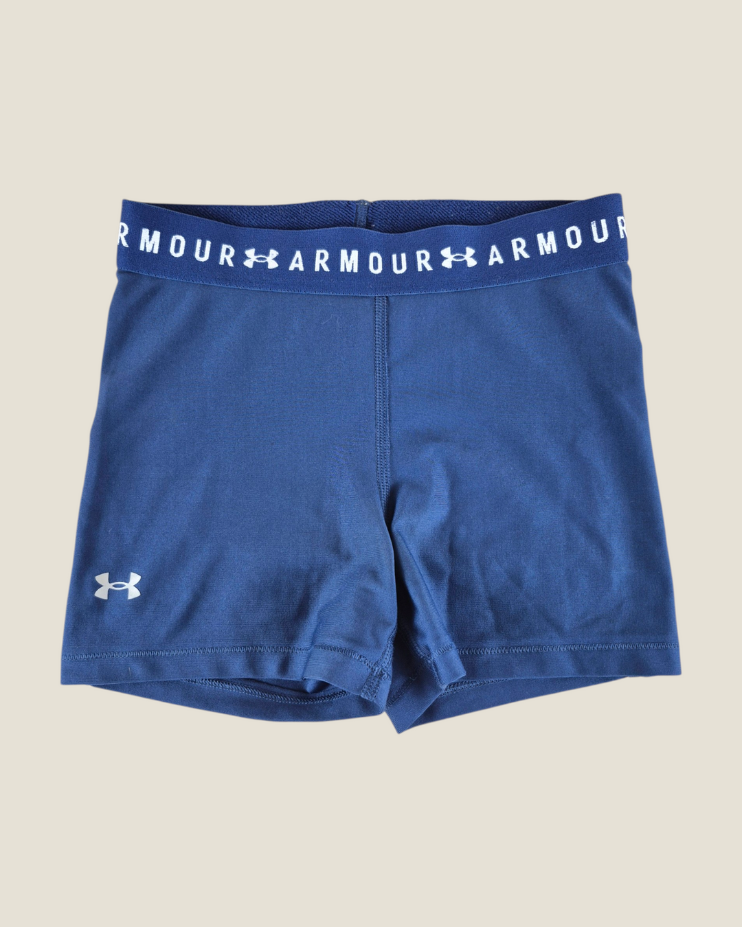 Pre-Loved Under Armour Navy Athletic Shorts Ladies Approximate XS | Betty’s Marketplace