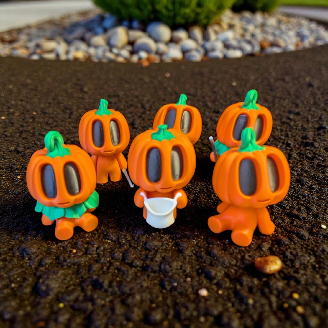 Marlin Fine Craft 3D, Assorted Halloween Pumpkin Characters