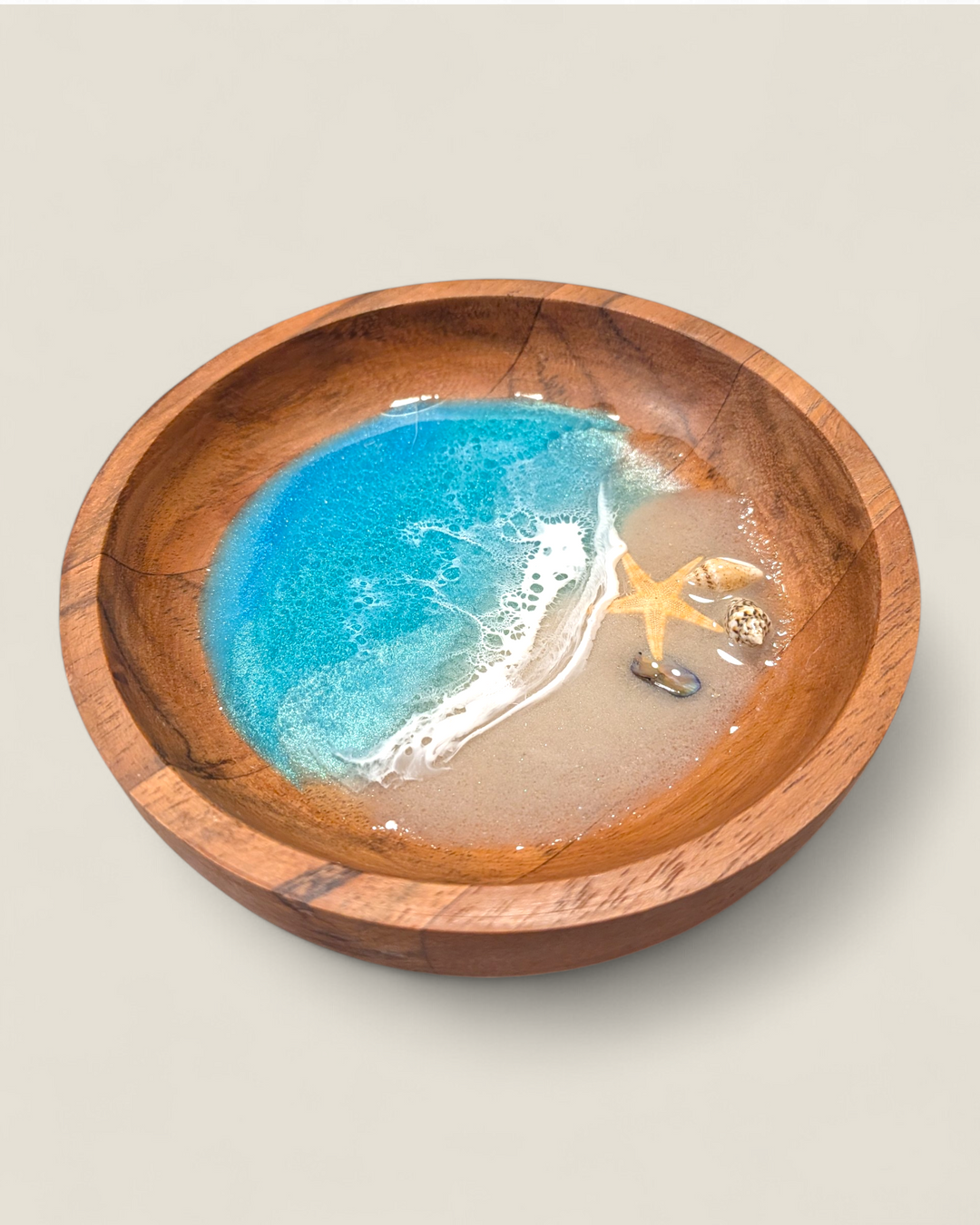 Kristi Scott Art, Wood & Resin Shoreline Ring Bowls & Dishes