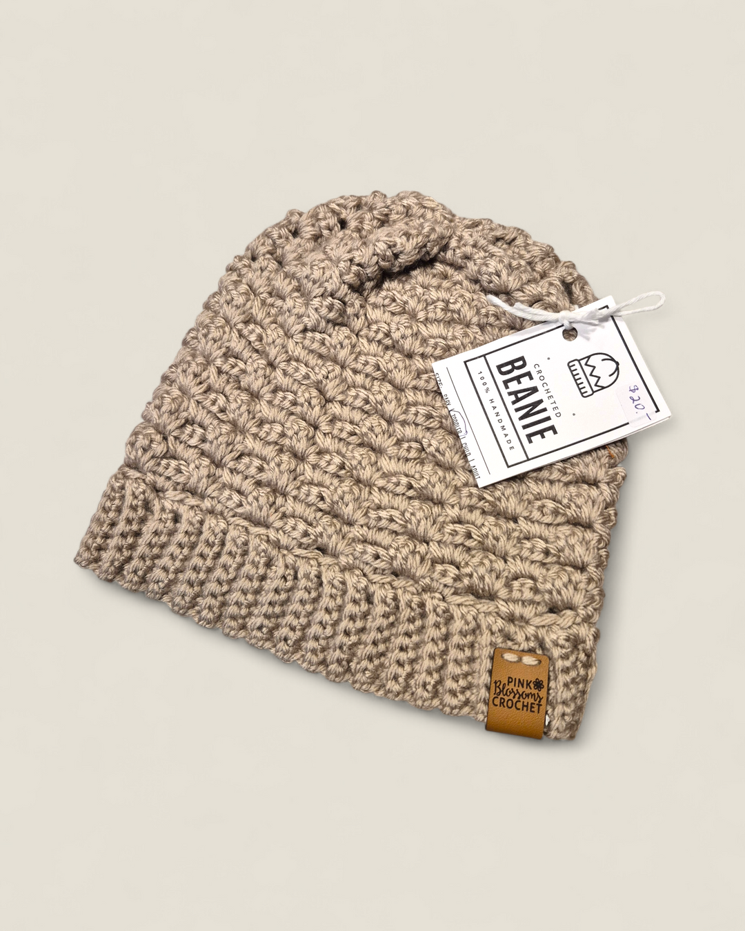 Pink Blossom Crochet, Kids Crocheted Beanie Hats