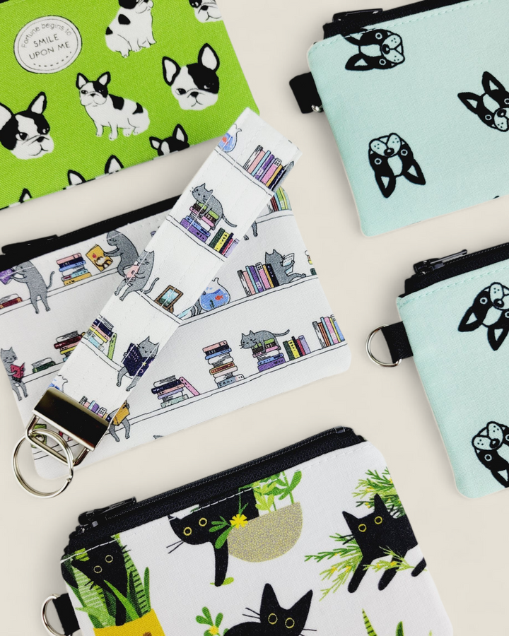 Izzyrai Handmade, Cat & Dog Fabric Coin Purses & Key Fobs