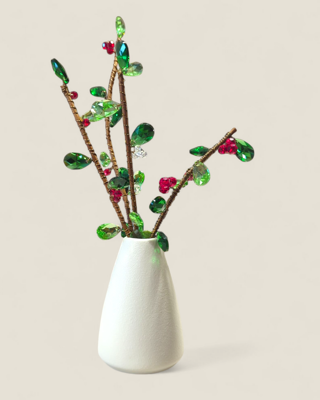 Kristi Scott Art, Christmas Stems in Vase