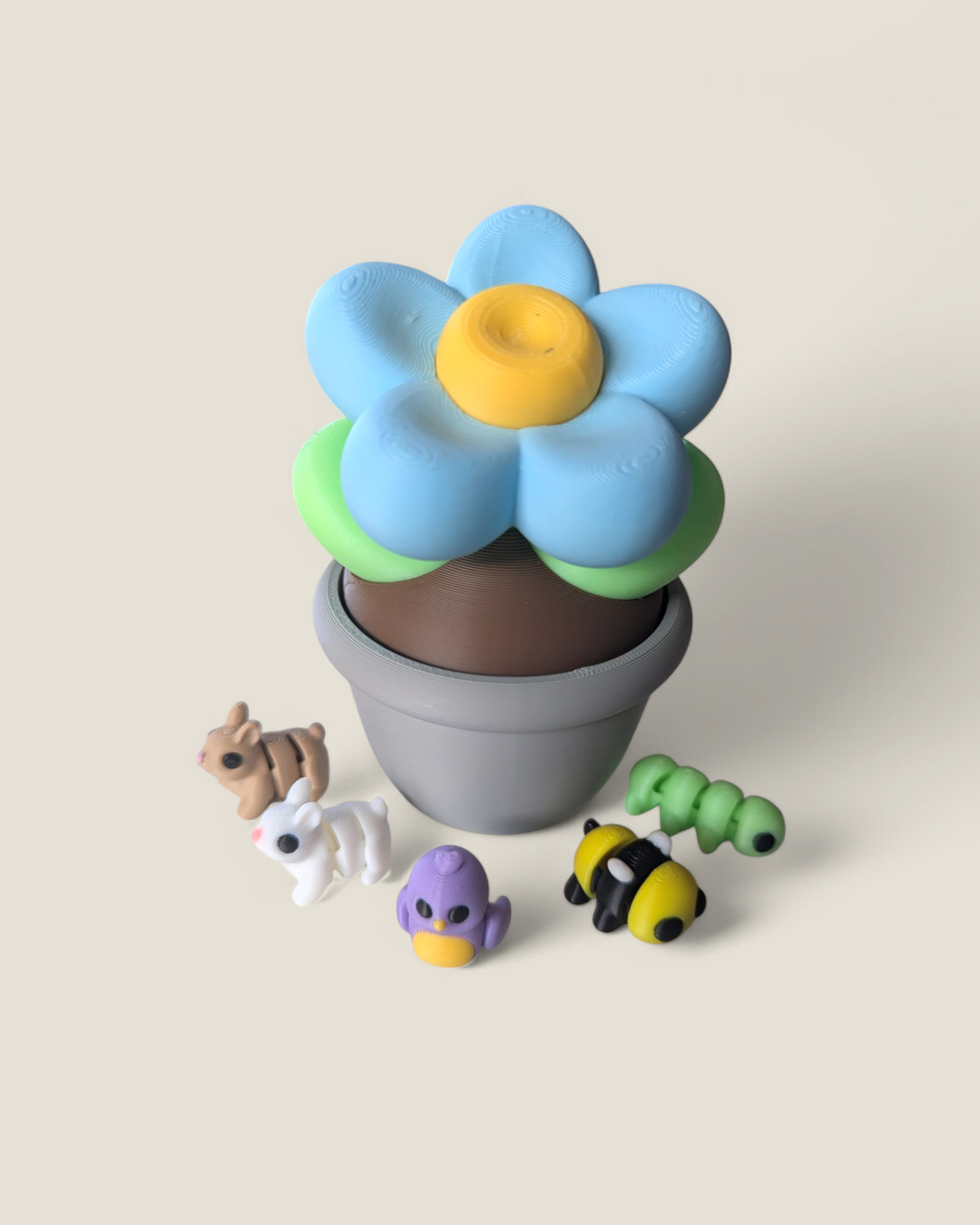 Marlin Fine Craft 3D, Flowers in Pots with Micro Mini Toy Sets