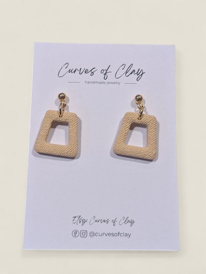 Curves of Clay, Everyday Dangle Earrings