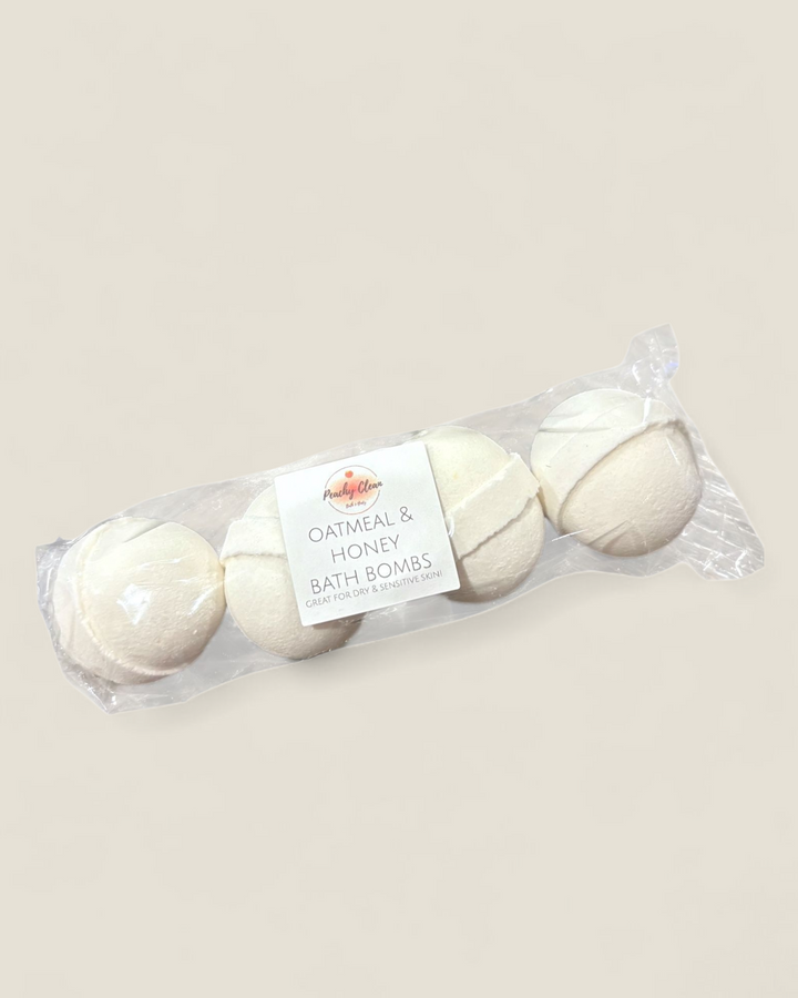 Peachy Clean Soap, Mini Bath Bomb 4 pack
