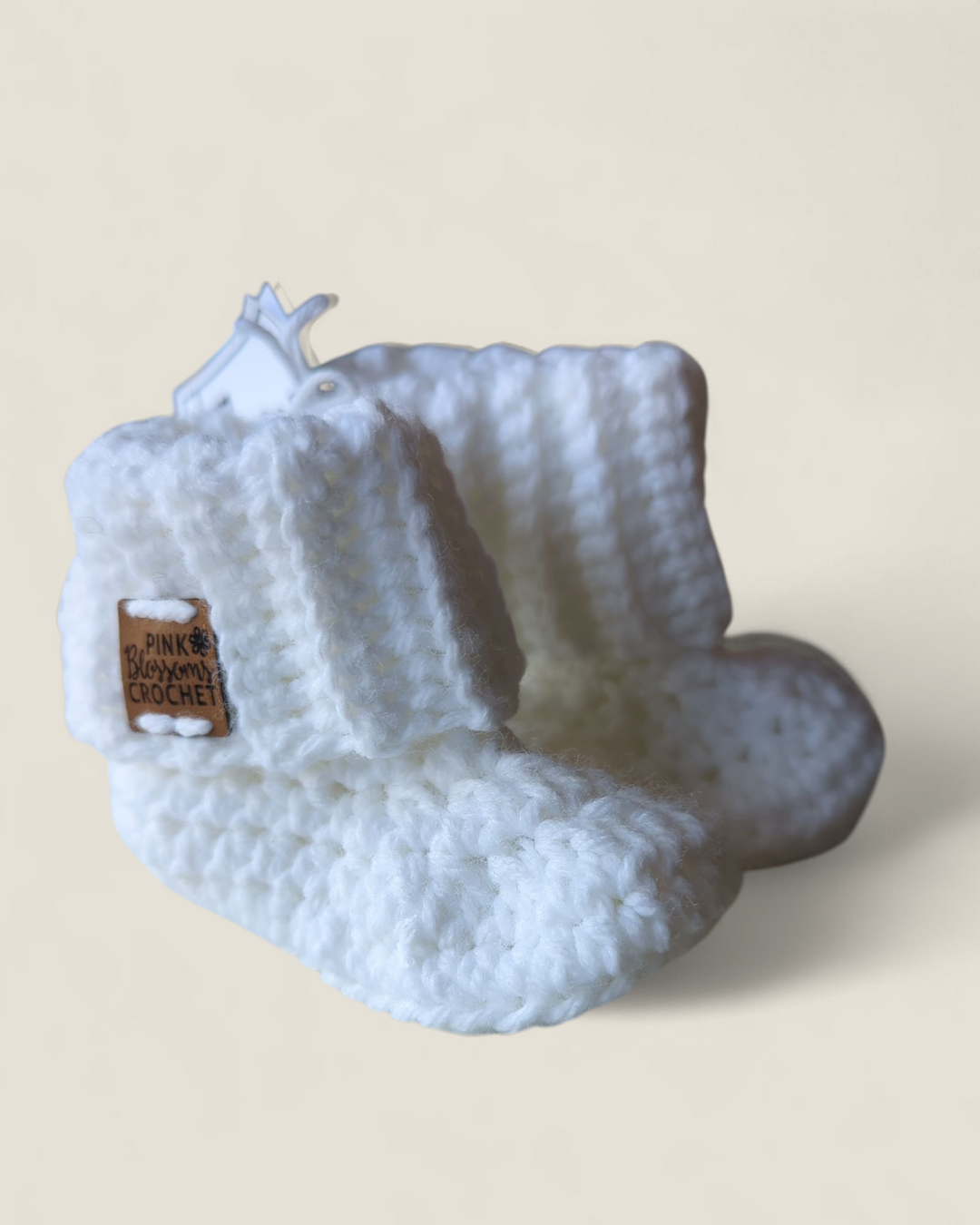 Pink Blossoms Crochet, Bowie Booties