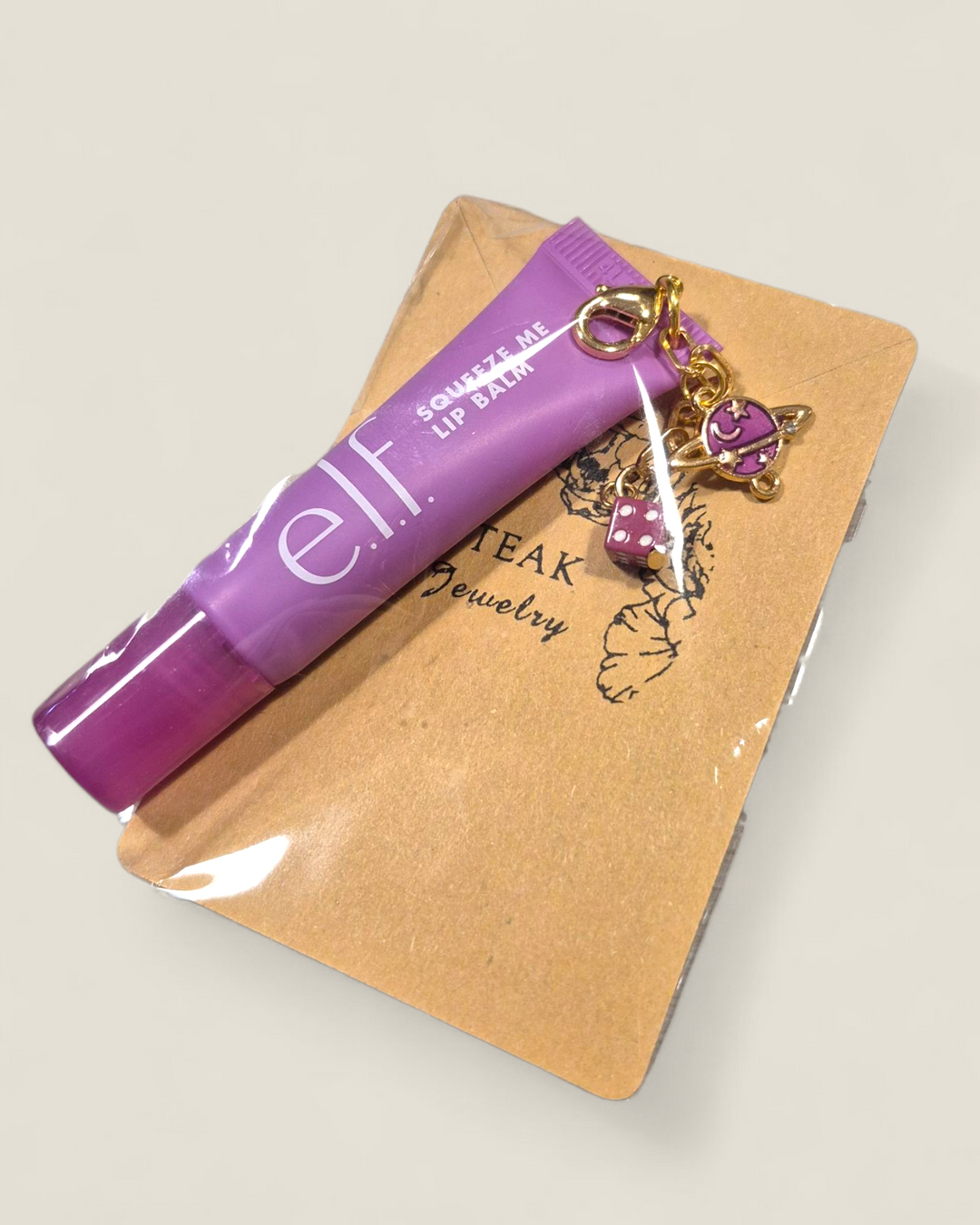 Teak Jewelry, Lip Balm Fobs with E.L.F Balm