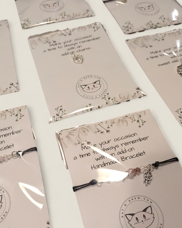 Kat N Drew Cards, Add On Charm & Bracelet Gifts