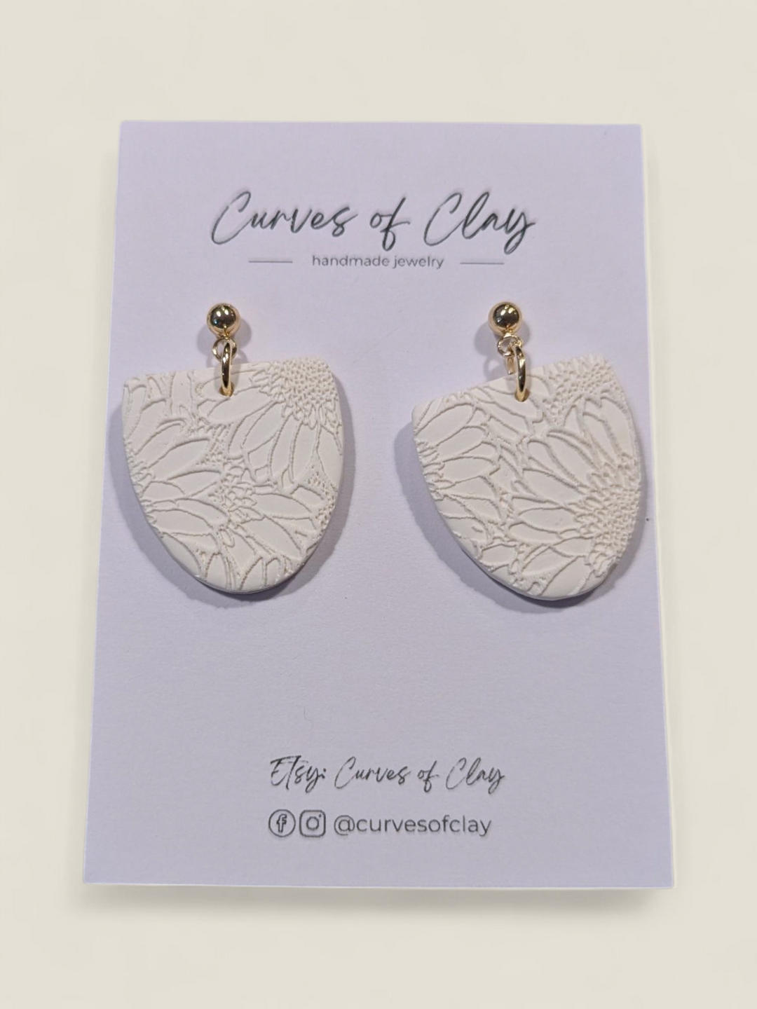 Curves of Clay, Everyday Dangle Earrings