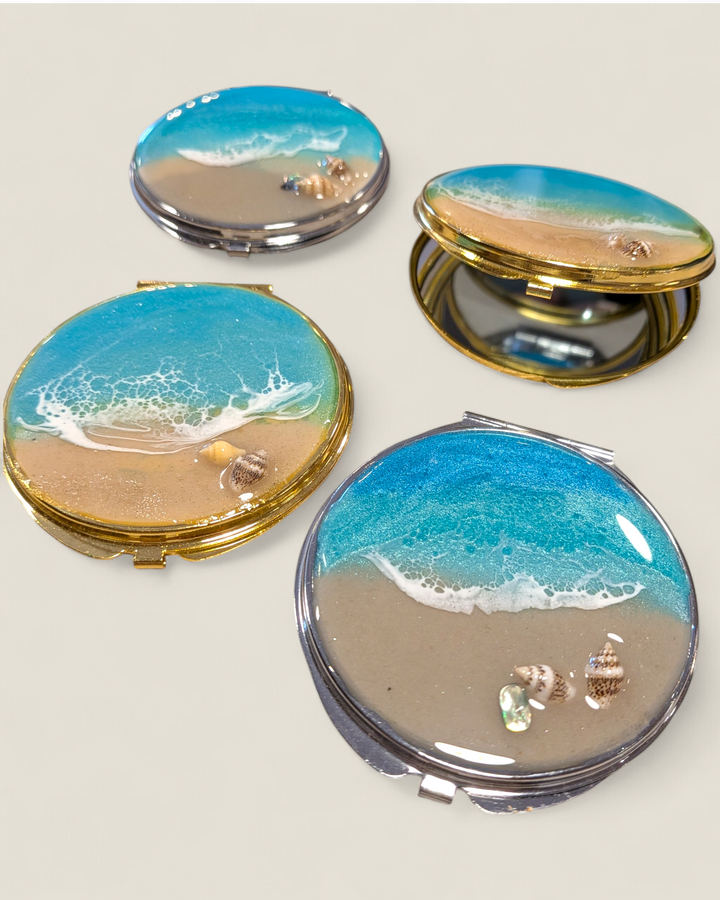 Kristi Scott Art, Shoreline Resin Compact Mirrors