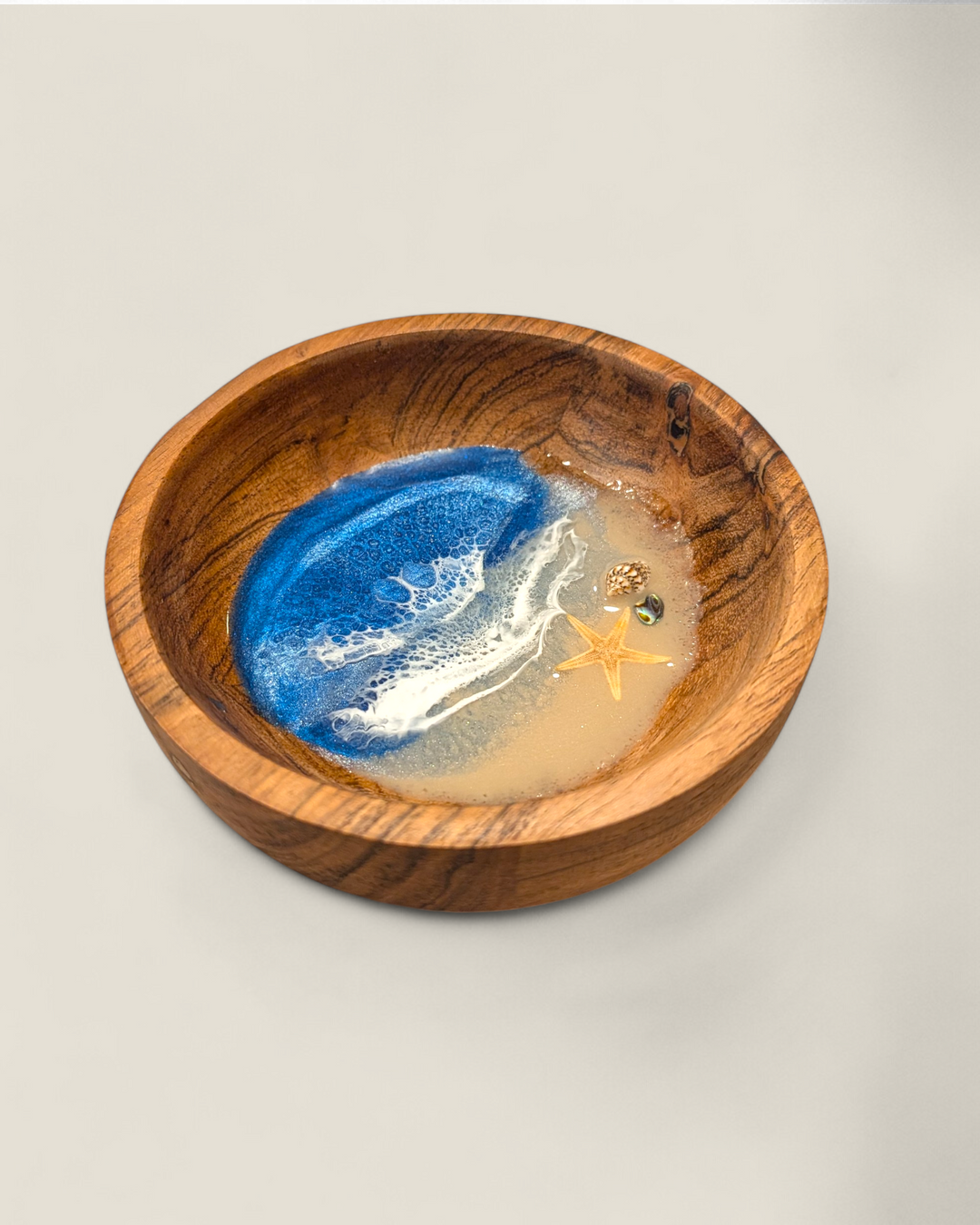 Kristi Scott Art, Wood & Resin Shoreline Ring Bowls & Dishes