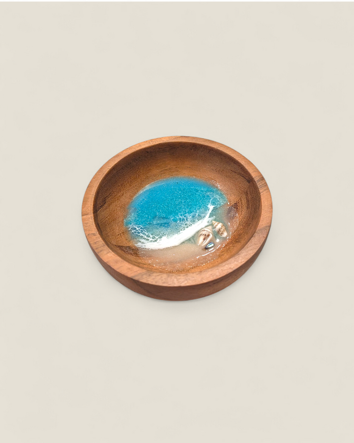 Kristi Scott Art, Wood & Resin Shoreline Ring Bowls & Dishes