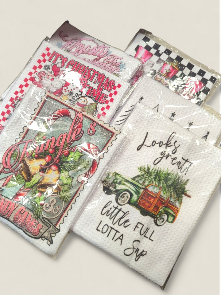 Lindsay's Creations, Holiday Inspired Tea Towels