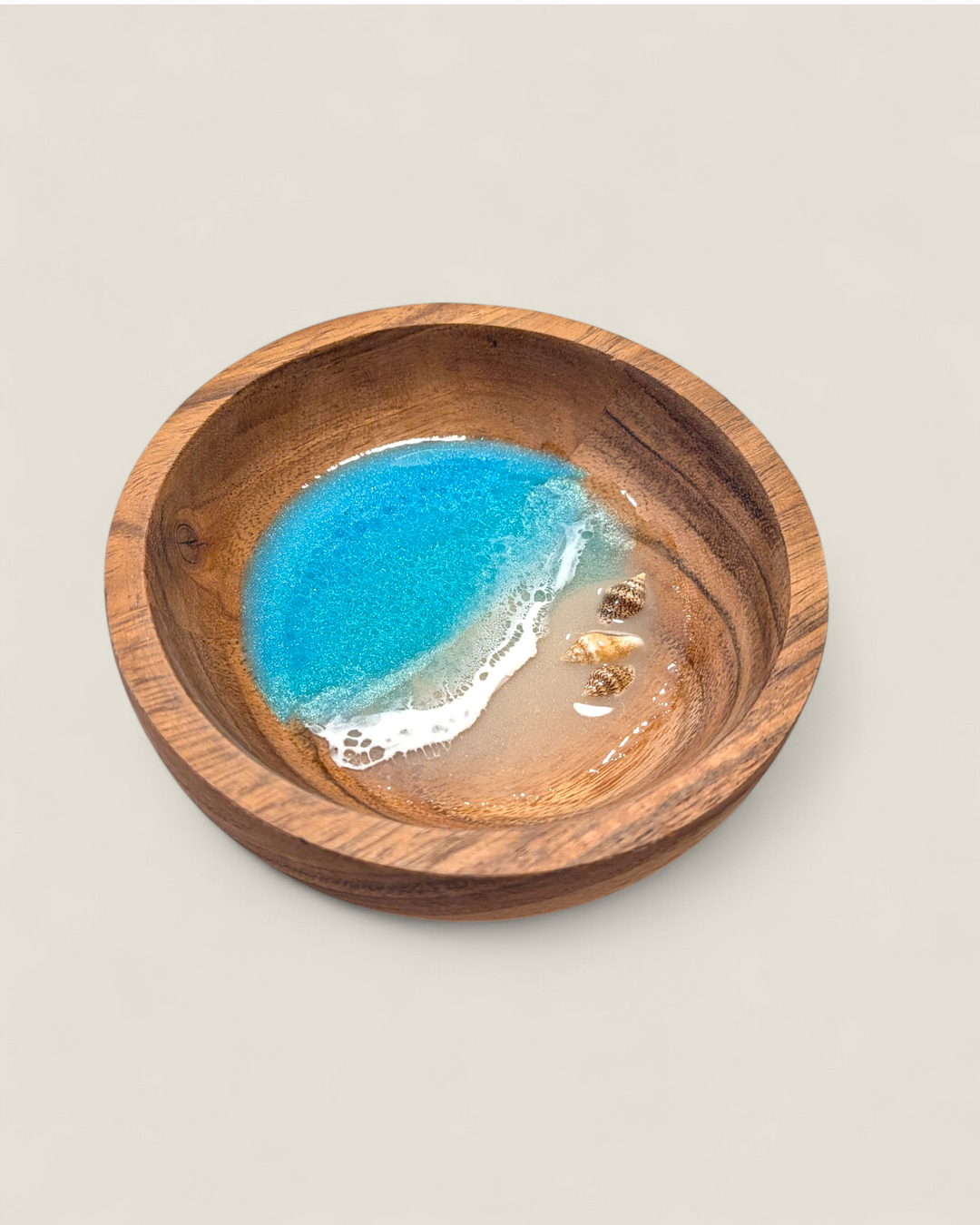Kristi Scott Art, Wood & Resin Shoreline Ring Bowls & Dishes