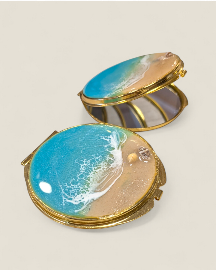 Kristi Scott Art, Shoreline Resin Compact Mirrors