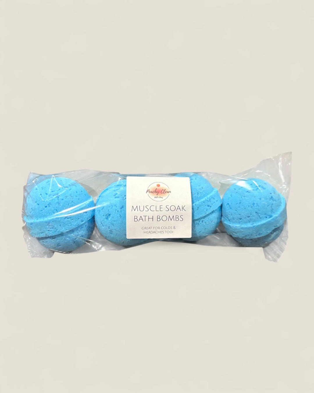 Peachy Clean Soap, Mini Bath Bomb 4 pack