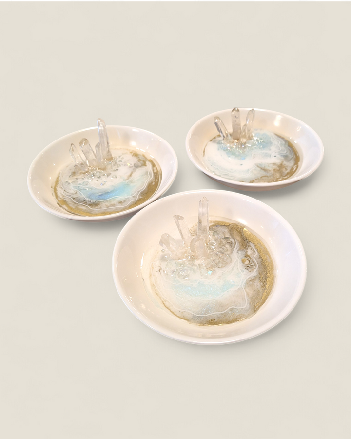 Kristi Scott Art, Crystal & Painted Ring Dishes
