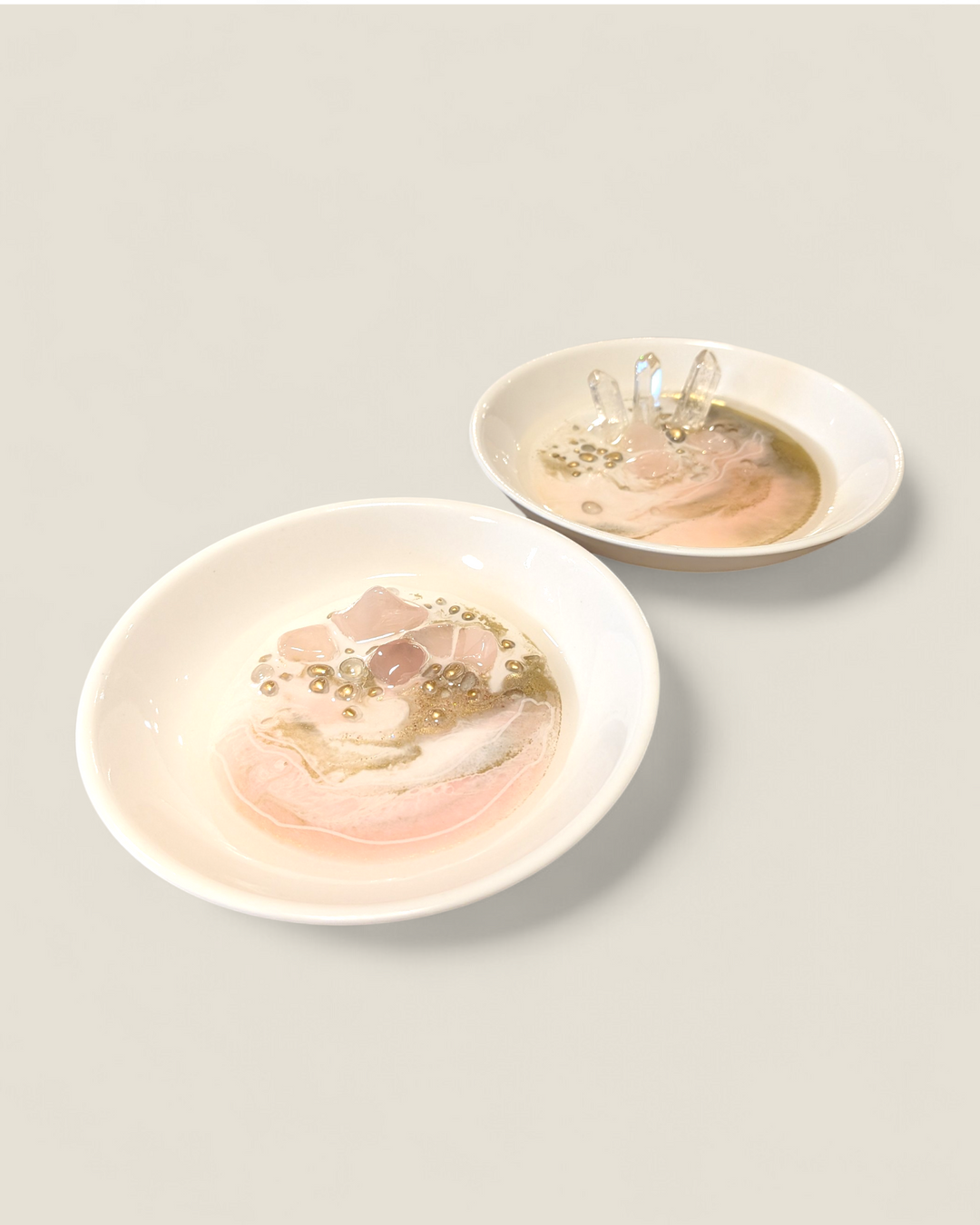 Kristi Scott Art, Crystal & Painted Ring Dishes