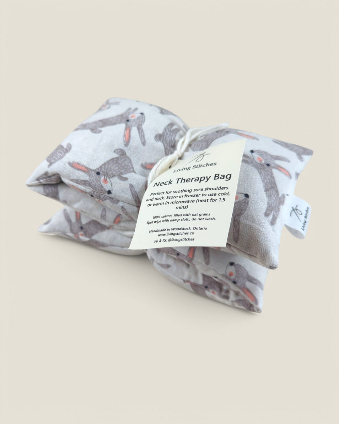 Living Stitches, Hot Cold Neck Therapy Bags