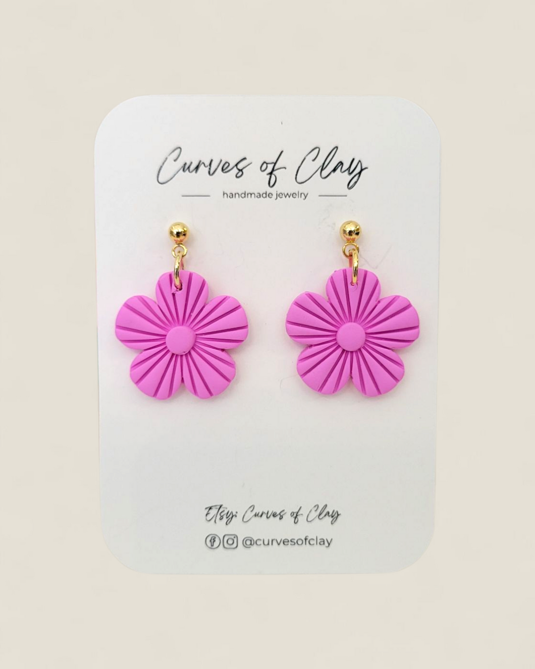 Curves of Clay, Everyday Dangle Earrings