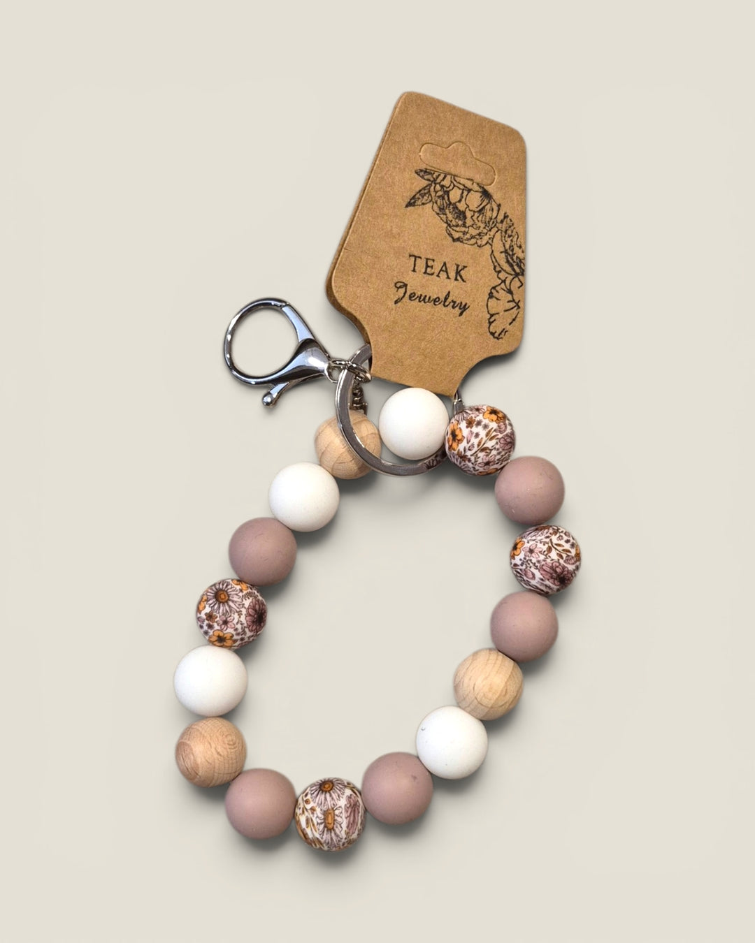 Teak Jewelry, Silicone Bead Wristlets