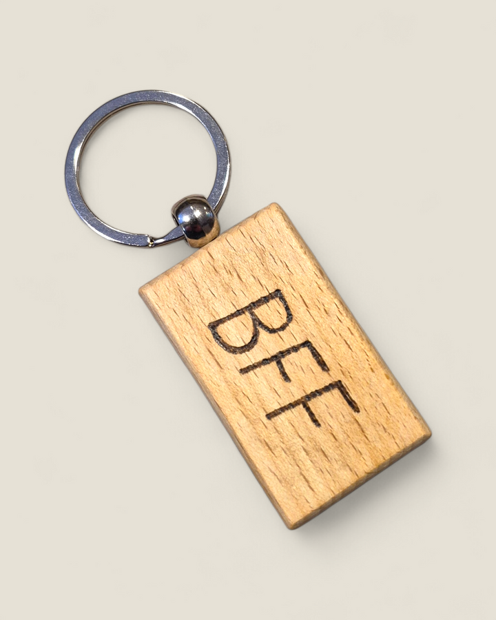 Marked In Wood, Wood Burnt Keychains
